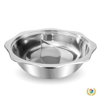 Vas Yin-Yang din oțel inoxidabil 304 pentru plită cu inducție, cu strat antiaderent, capacități 2,1–4L, 4,1–6L, 6,1–10L