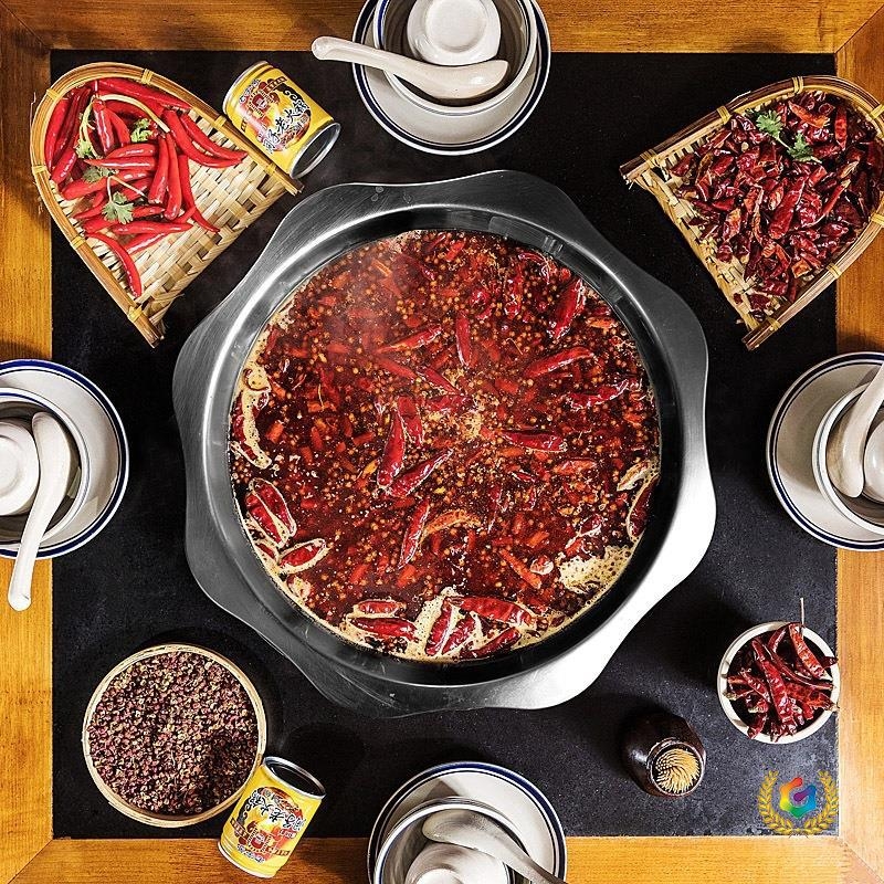 Vas Yin-Yang din oțel inoxidabil 304 pentru plită cu inducție, cu strat antiaderent, capacități 2,1–4L, 4,1–6L, 6,1–10L