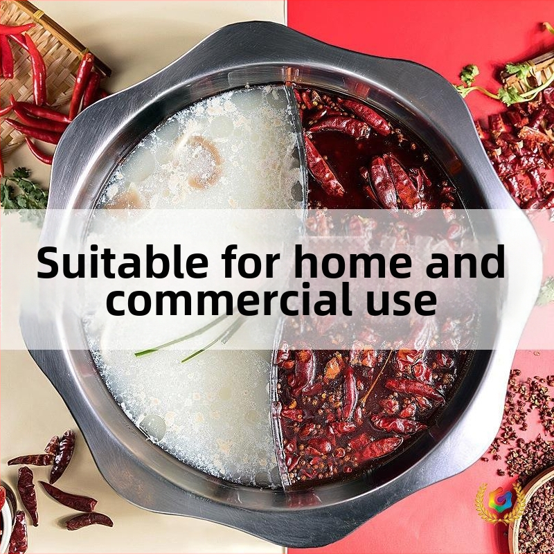 Vas Yin-Yang din oțel inoxidabil 304 pentru plită cu inducție, cu strat antiaderent, capacități 2,1–4L, 4,1–6L, 6,1–10L