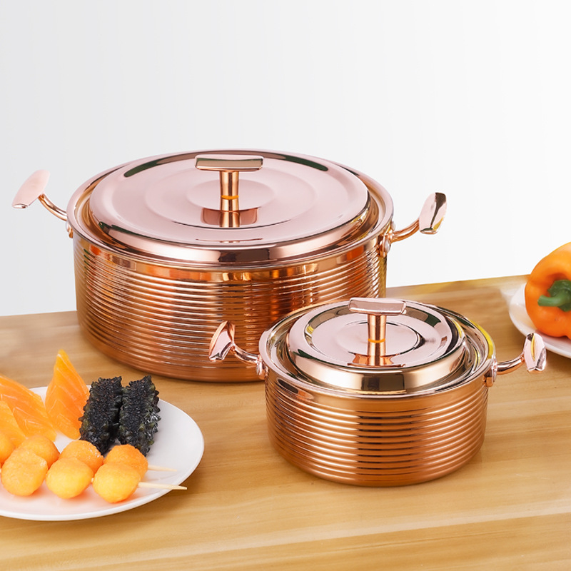 Hot pot od kompozitnog čelika, trostruko dno, zapremina 6.1-10 L, model SX-8614