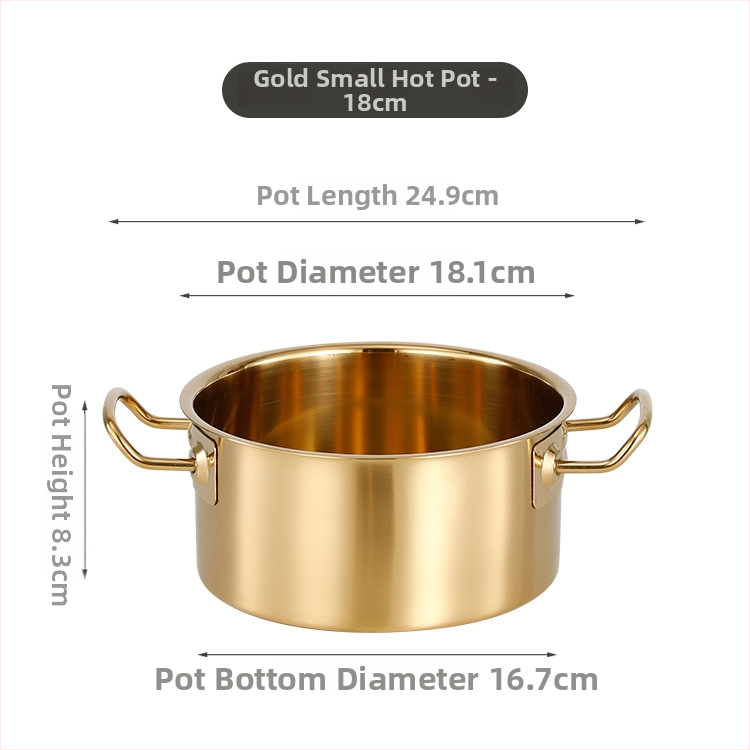 Jednoporcový horúci hrniec z nehrdzavejúcej ocele so skleneným poklopom, bezdymový dizajn, objem 2,1–4 l, kompatibilný s bežnými platňami