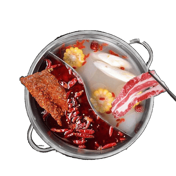 Dvokomorni lonac za kuhanje s poklopcem, debeli dno, 316 nerđajućeg čelika, kapacitet 2,1–4 L, kompatibilan s plinskim štednjakom