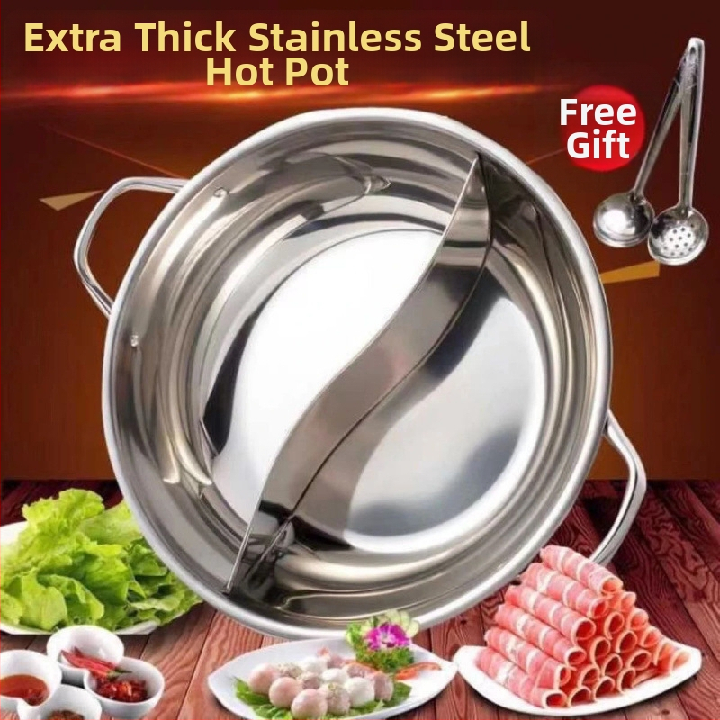 Dvojkomorový horký hrniec s viečkom, hrubozrnné nerezová oceľ 316, objem 2,1–4 l, kompatibilný s plynovým sporákom