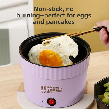 JMC-15 Kompaktný elektrický misový tanier na rezance pre 1 osobu, kapacita do 2 l, keramická nepriľnavá vložka, mechanické ovládanie tlačidlom, rýchly parný systém