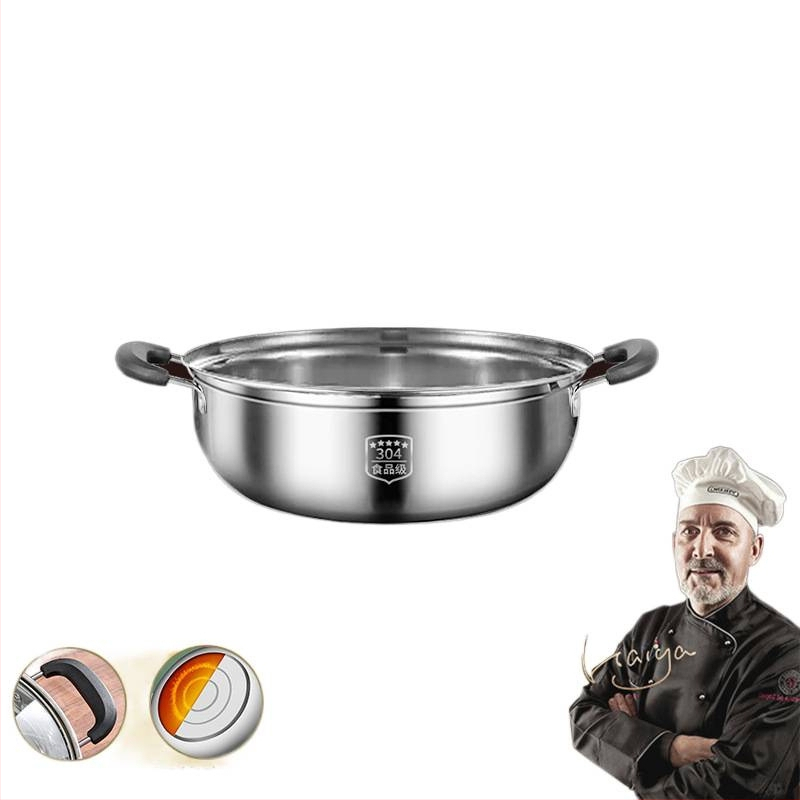 HOT POT I GRILL SET ZA ŠTEDNJAK – aluminijski lonac s višeslojnom dnom, neelektrični, model 985