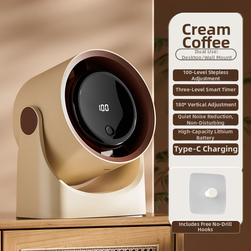 XJ09 bezlopatkový stolný ventilátor – bezkartáčový motor, napájanie jednosmerným prúdom, viacúrovňové nastavenie, režim spánku