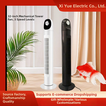 Bezlopatkový vežový ventilátor pre domáce použitie — 45W, 220V, 50Hz, 3 režimy vetra (Prírodný, Spánok, Normálny), časovač 2–8 hodín