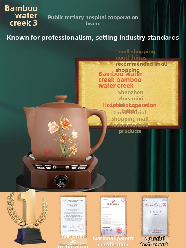 Oală de decoct pentru plante medicinale cu vas interior ceramic (Model FT-Y60HA, 4L, 220V, 300–350W)