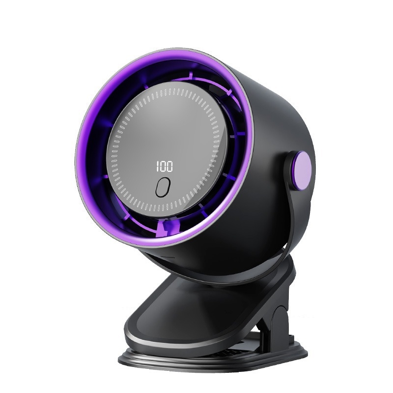 Κλιπ-όν USB ανεμιστήρας χωρίς λεπίδες για γραφείο ή τοίχο, ενσωματωμένη μπαταρία 1000–1200 mAh, 4 ταχύτητες, brushless κινητήρας, με χαμηλό θόρυβο