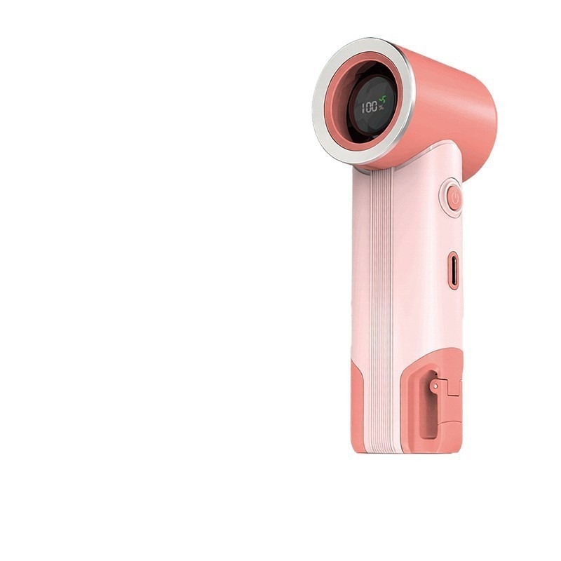 Φορητός μίνι ανεμιστήρας χειρός με 6+ λεπίδες, κινητήρας χωρίς ψήκτρες, ενσωματωμένη μπαταρία 2000–4000mAh με φόρτιση USB, 5 ταχύτητες, ψηφιακή οθόνη