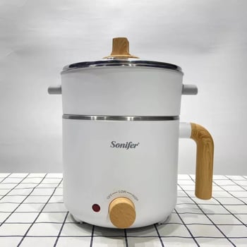 Sonifer 600W неръждаема стомана електрически готварник с контрол на температурата, капацитет 2L, бързо пара, без съд, модел SF-1506