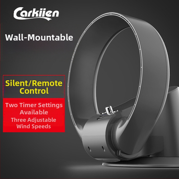 Ventilátor bez lopatiek na podlahe, na stenu alebo na stôl, model SKJ-CR305WD, 24V, 35W, 50Hz, hluk 36–45 dB