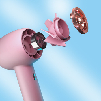 Χειρολαβής ανεμιστήρας USB χωρίς λεπίδες, με 3 ταχύτητες ροής, ενσωματωμένη μπαταρία 1000–1200 mAh, brushless κινητήρας, σχεδίαση τουρμπίνας