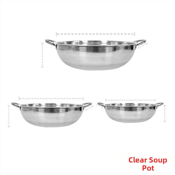 Nerezový Yin-Yang hot pot s rozdelenymi komorami pre dva chute, nepriľnavý povrch, vhodný na indukciu, sklenený kryt