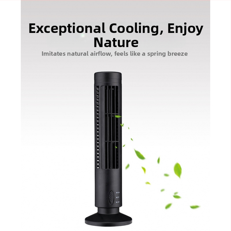 USB napájaný bezlopatkový stolný ventilátor s LED lampou na ochranu očí, prirodzený vietor, 2 rýchlosti