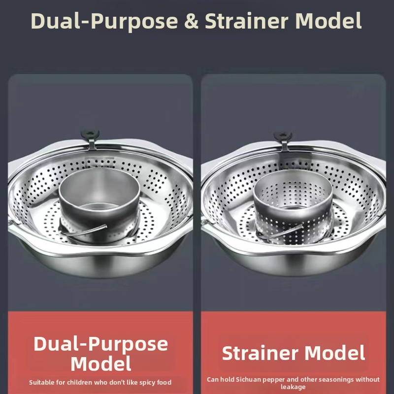 Otáčavý nastaviteľný nerezový hrniec na hot pot Mandarin Duck – 4,1–6 L, iba spodná časť, bez veka, značka TAIYANG