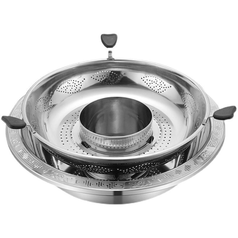 Rotirajući prilagodljivi nehrđajući čelik Mandarin Duck hot pot – 4,1–6 L, donja baza, bez poklopca, marka TAIYANG