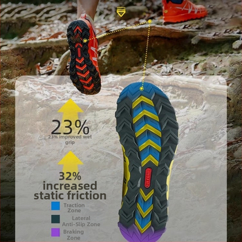 Cross-country bežecká obuv pre všetky terény, unisex, protišmyková vonkajšia podrážka, EVA medzipodrážka