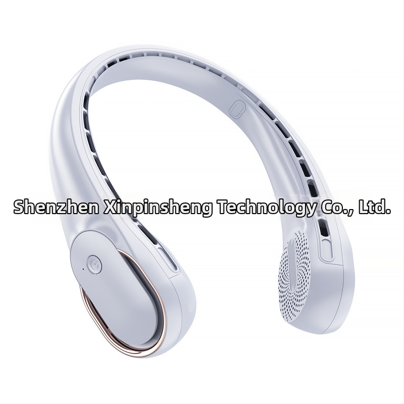 Ventilator pentru gât cu încărcare USB, baterie încorporată 4000-6000 mAh, brushless motor, 3 trepte de viteză, zgomot 36-45 dB