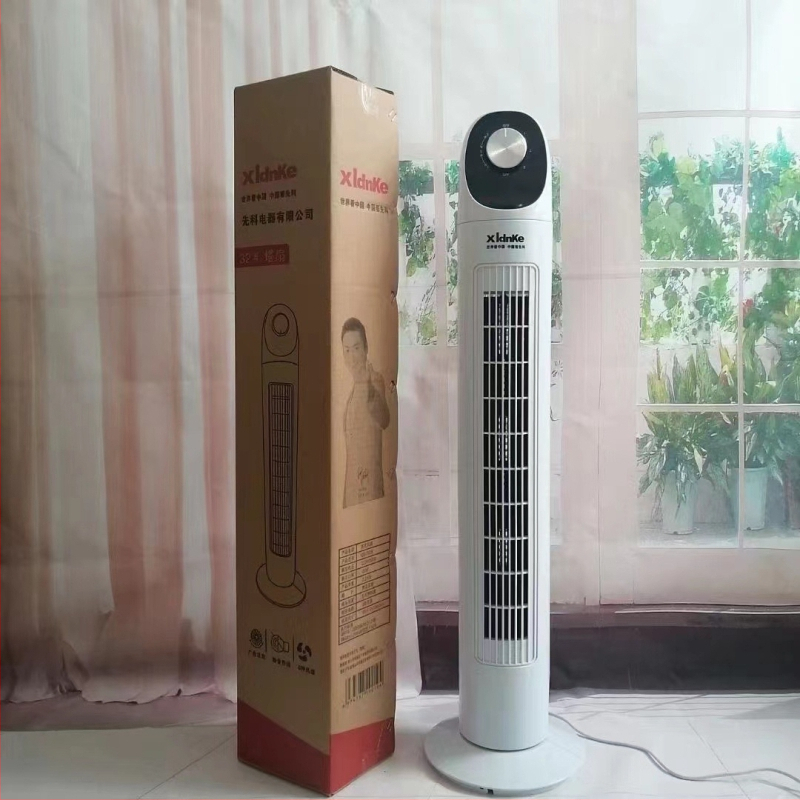 Bezlapatový stĺpový ventilátor QB-T628, 220V, 45W, 50Hz, hluk 40–50 dB, 3 rýchlosti, režimy Natural/Sleep/Normal vietor, mechanické ovládanie, bezkartáčový motor