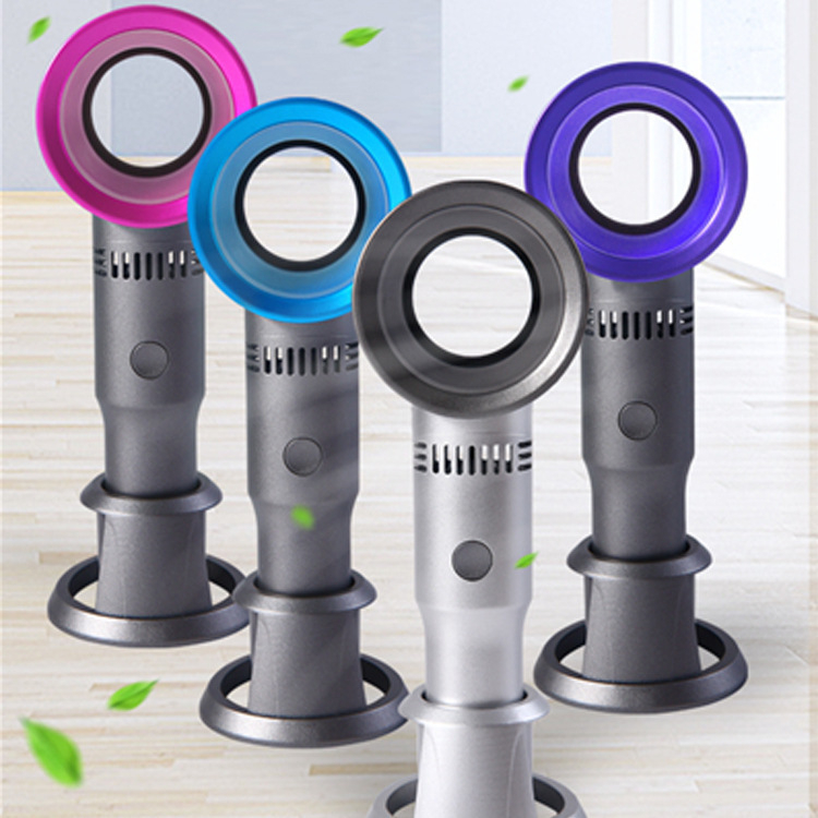 Φορητός ανεμιστήρας χωρίς λεπίδες, επαναφορτιζόμενος μέσω USB, ενσωματωμένη μπαταρία 1200-2000 mAh, 3 ταχύτητες, θόρυβος 45-50 dB