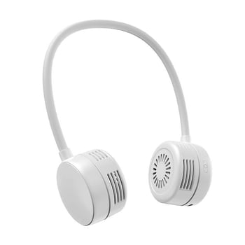 Κρεμαστός στον λαιμό ανεμιστήρας, πτυσσόμενος, με ενσωματωμένη μπαταρία 1200–2000mAh, φόρτιση USB, 3 ταχύτητες, 5 λεπίδες, αυτονομία έως 12 ωρών, φορητός εξωτερικός ανεμιστήρας