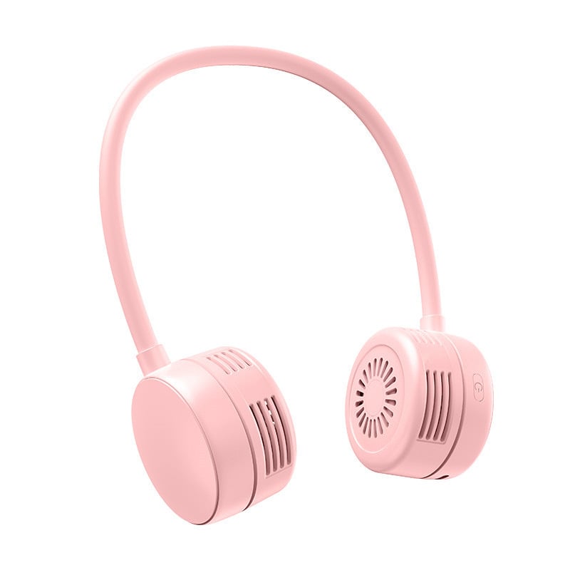 Κρεμαστός στον λαιμό ανεμιστήρας, πτυσσόμενος, με ενσωματωμένη μπαταρία 1200–2000mAh, φόρτιση USB, 3 ταχύτητες, 5 λεπίδες, αυτονομία έως 12 ωρών, φορητός εξωτερικός ανεμιστήρας