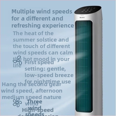 Gree ventilátor bez lopatiek pre klimatizáciu s diaľkovým ovládaním, AC napájanie, 5 rýchlostí, zvlhčovanie KS-04X61Dg