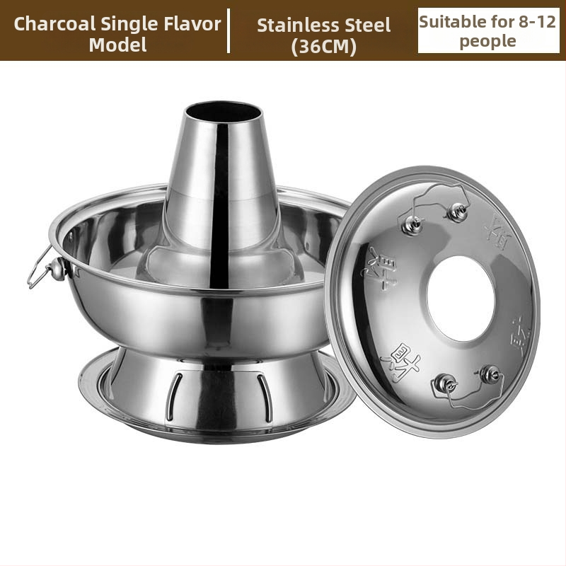 Čínske štýlové hot pot s napodobením medi, nádoba z nehrdzavejúcej ocele 201, objem 2,1–4 l, značka Yaojia le, domáce použitie, bez elektriny