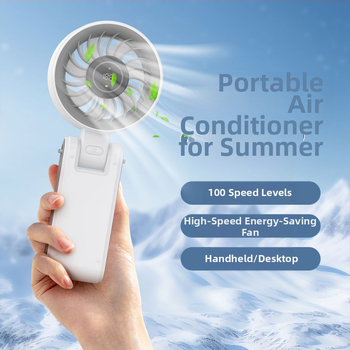Ventilator de gât pliabil, fără palete, portabil, USB alimentare, 10W, zgomot 36–45 dB, baterie încorporată 2000–4000 mAh