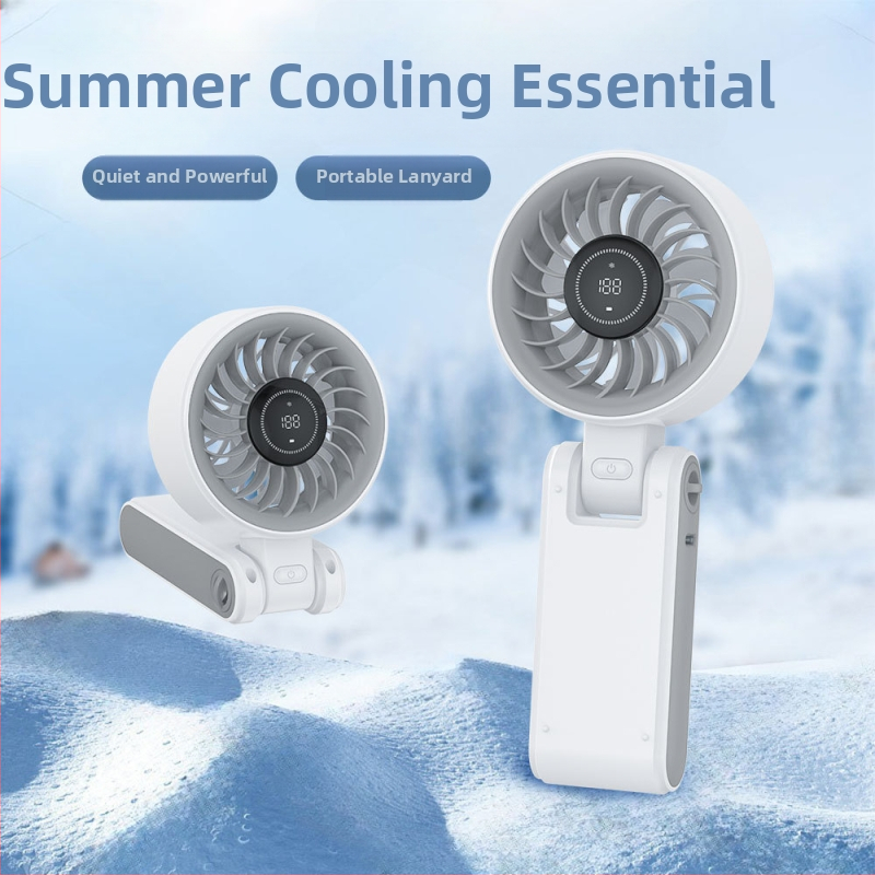 Ventilator de gât pliabil, fără palete, portabil, USB alimentare, 10W, zgomot 36–45 dB, baterie încorporată 2000–4000 mAh