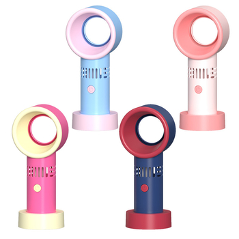 Ανεμιστήρας χειρός χωρίς λεπίδες, φόρτιση USB, ενσωματωμένη μπαταρία λιθίου, μοτέρ χωρίς ψήκτωση, 3 ταχύτητες