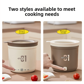 Mini elektrický hrniec na internát, objem do 2 l, pre 1 osobu, tlačidkové ovládanie, nepriľnavý vnútorný povrch, čistenie v jednej časti