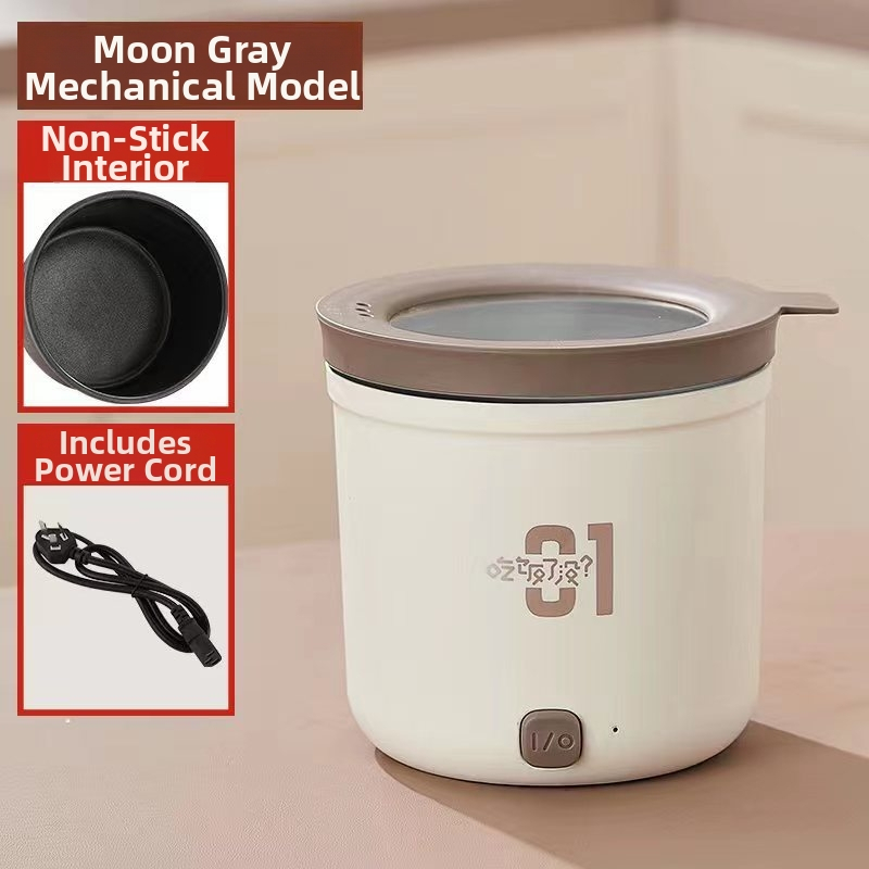 Mini elektrický hrniec na internát, objem do 2 l, pre 1 osobu, tlačidkové ovládanie, nepriľnavý vnútorný povrch, čistenie v jednej časti