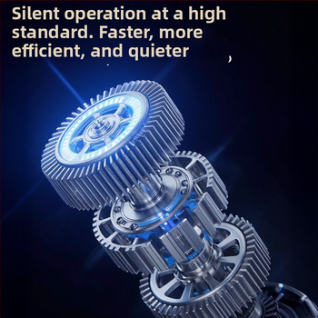 Ventilator purtabil pentru gât, fără palete, cu baterie încorporată 2000-4000mAh, 6 viteze, motor brushless, autonomie 3-6 ore