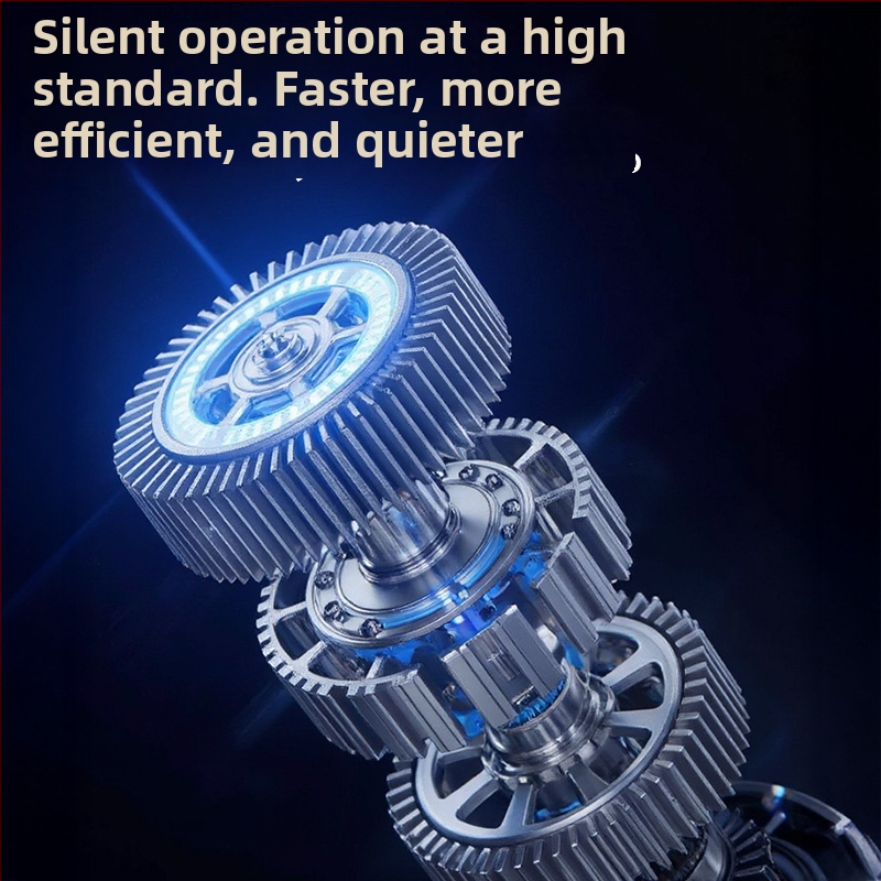 Ventilator purtabil pentru gât, fără palete, cu baterie încorporată 2000-4000mAh, 6 viteze, motor brushless, autonomie 3-6 ore