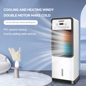 Ventilator za hlađenje i grijanje bez lopatica s uspravnim grijačem, 1800W, 220V, daljinski upravljač, 3 brzine, 8-satni tajmer