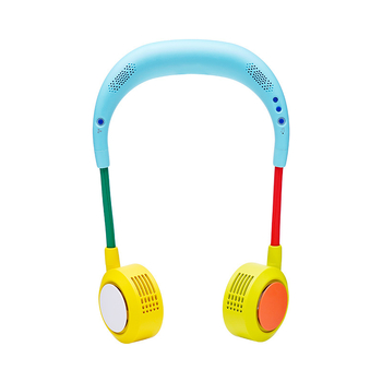 Ventilator cervical fără palete, încărcare USB, baterie încorporată 2000–4000 mAh, 5 trepte de viteză