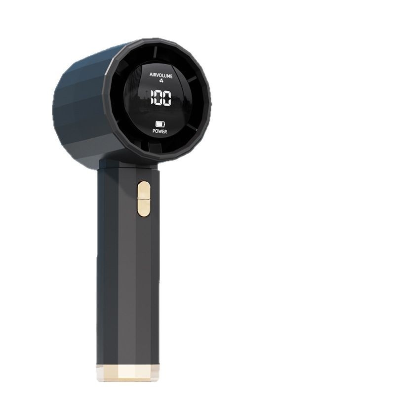 Χειροκίνητος φορητός ανεμιστήρας USB επαναφορτιζόμενη μπαταρία, ψηφιακή οθόνη, 100 ρυθμίσεις ταχύτητας αέρα, ενσωματωμένη μπαταρία 1200–2000 mAh