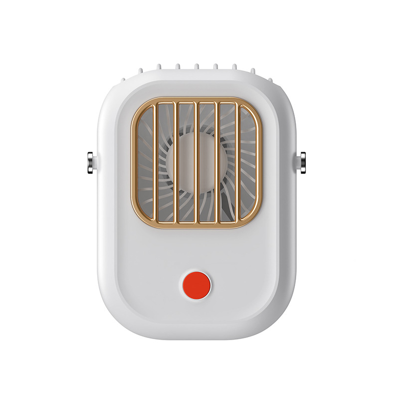 Ventilator pentru gât cu baterie încorporată, încărcare USB, motor brushless, 6 palete, 3 viteze