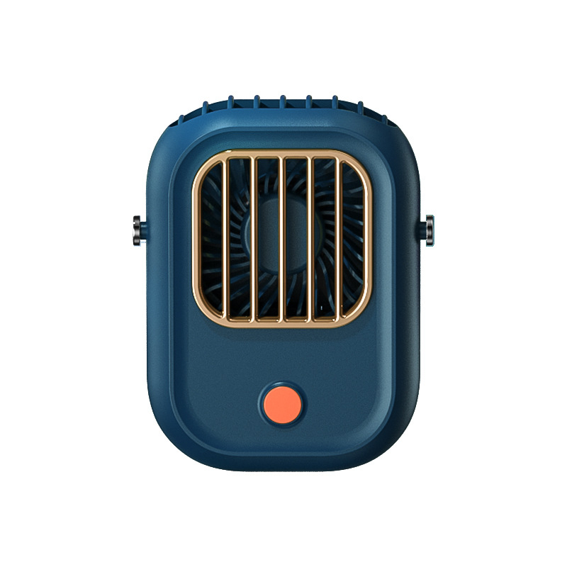 Ventilator pentru gât cu baterie încorporată, încărcare USB, motor brushless, 6 palete, 3 viteze