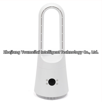 Ventilátor bez lopatiek so stojanom s dotykovým displejom, osciláciou a diaľkovým ovládaním; 220V 50Hz, 30W, bezkefový motor