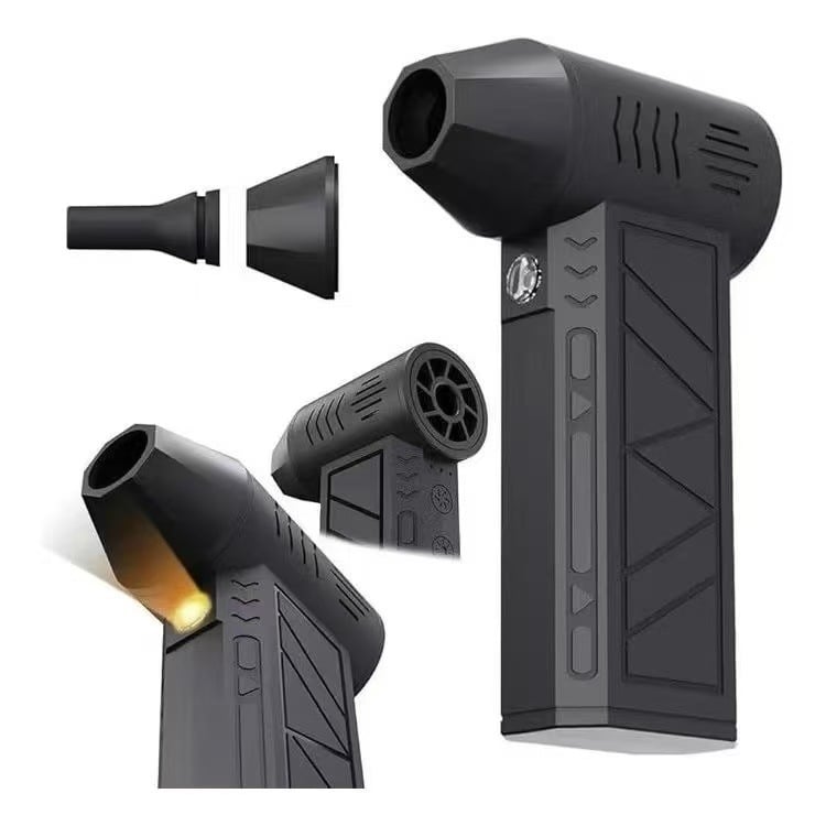 Φορητός USB ανεμιστήρας με brushless κινητήρα, ενσωματωμένη μπαταρία 2000–4000mAh, LED φως, 4 ρυθμίσεις ταχύτητας