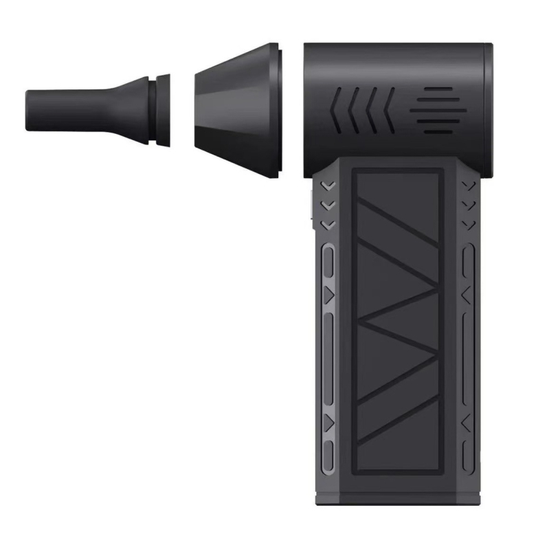 Ručni USB ventilator s brushless motorom, ugrađena baterija 2000–4000mAh, LED svjetlo i 4 brzine zraka