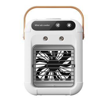 Ventilator de birou fără palete cu alimentare USB, umidificator încorporat și ceață, 3 viteze, baterie încorporată 2000–4000 mAh