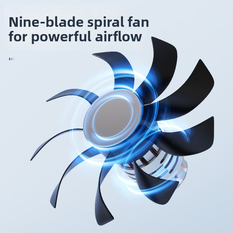 Ventilator de birou fără palete cu alimentare USB, umidificator încorporat și ceață, 3 viteze, baterie încorporată 2000–4000 mAh