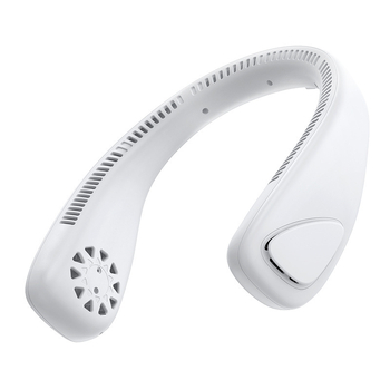 Ventilator za vrat bez lopatica — prijenosni, USB punjenje, tih, 3 brzine, brushless motor, ugrađena baterija 1000–1200 mAh