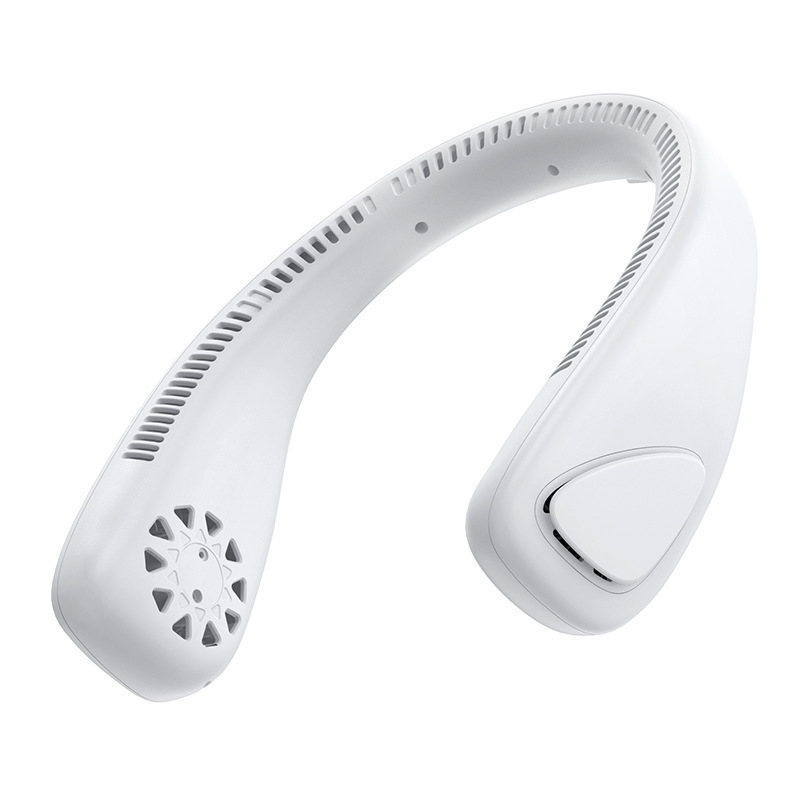 Ventilator za vrat bez lopatica — prijenosni, USB punjenje, tih, 3 brzine, brushless motor, ugrađena baterija 1000–1200 mAh
