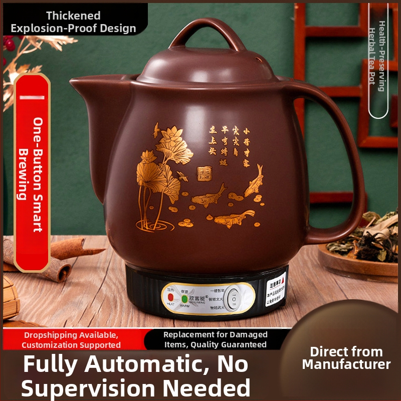 Keramická odvarová nádoba OFN01, 2-3 L, 220V, 450W, KSD skokový termostat, ovládanie tlačidlom, pre 1 osobu