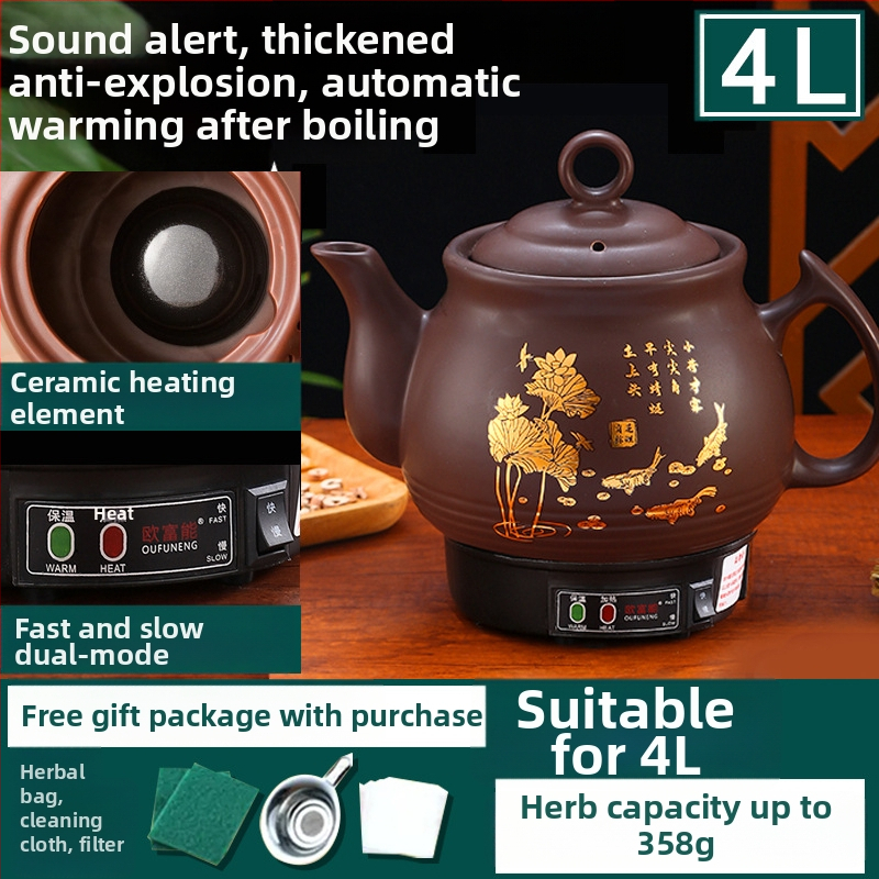 Keramická odvarová nádoba OFN01, 2-3 L, 220V, 450W, KSD skokový termostat, ovládanie tlačidlom, pre 1 osobu